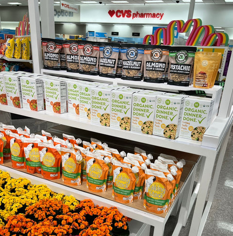 All Clean Food products on a shelf at Target