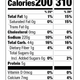 Nutrition facts from creamy mac label