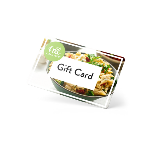 visual of all clean food gift card